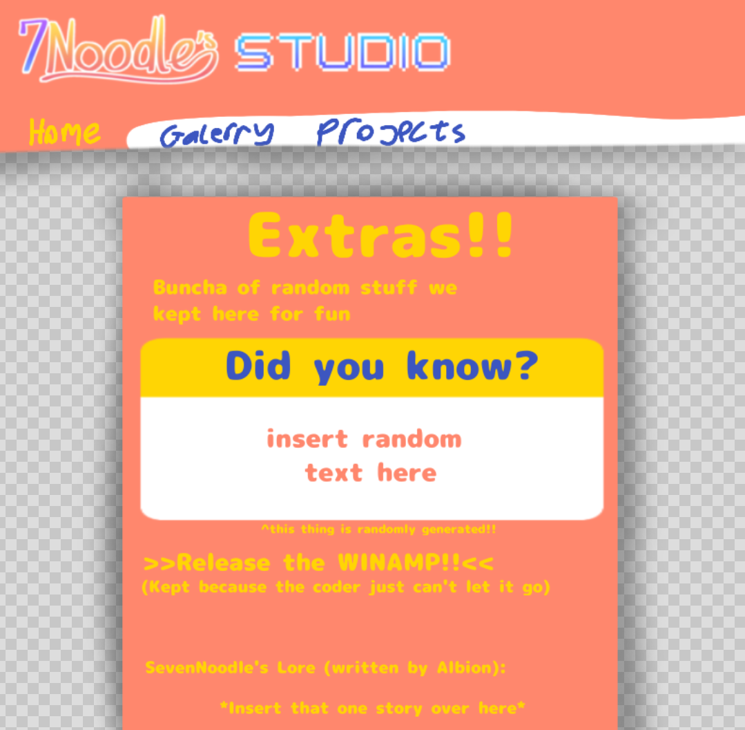 Old Gallery Page Design.