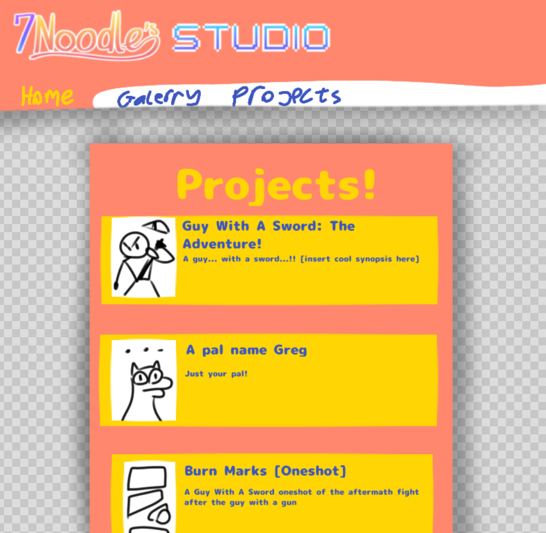 'Old Projects Page Design