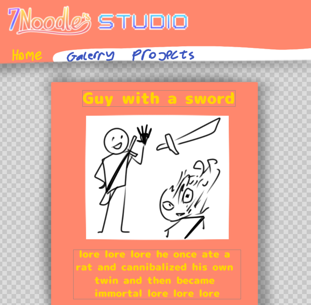 Old Lore Page Design.